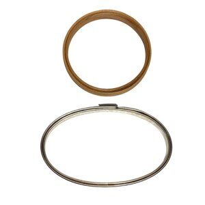 Duchess Wood Embroidery Hoop 4" & Metal Spring Tension Spring Oval Hoop 6" Vtg